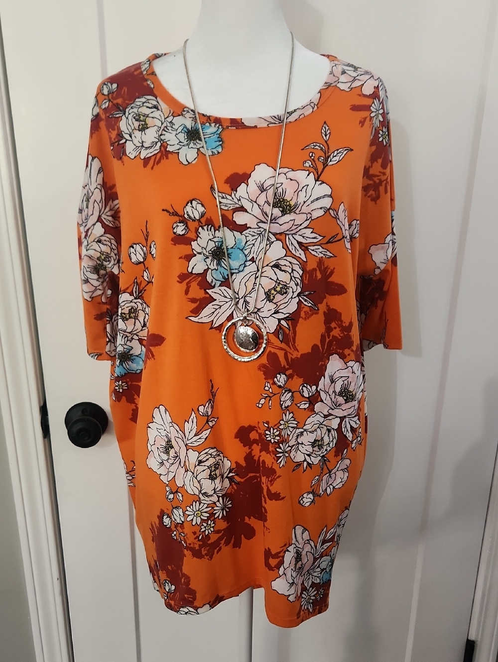 High-Low Tunic T-Shirt Floral